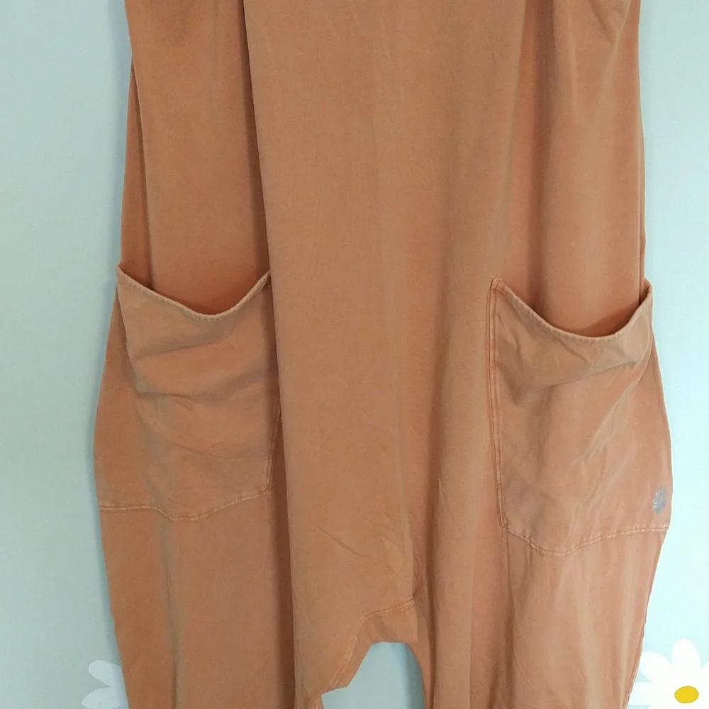 Free People Hotshot Romper In Cedar (Earthy Terracotta Orange) - Picture 5 of 14